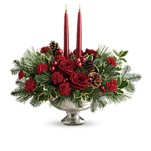 Glittering Lights Centerpiece Flower Bouquet