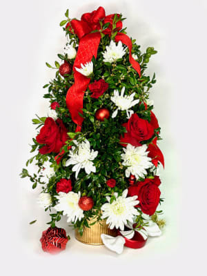 Holiday Flower Tree Flower Arrangement Holiday Flower Tree Flower Bouquet
