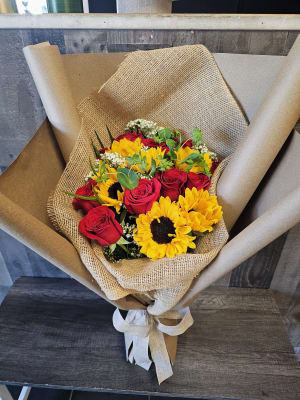 Country Fields Wrapped Bouquet Flower Bouquet