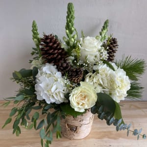 White Christmas Flower Bouquet