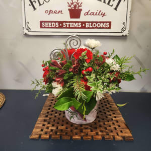 Holiday Cardinal Floral Collection Flower Bouquet