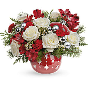 Twinkling Stars Ornament Ball Flower Bouquet