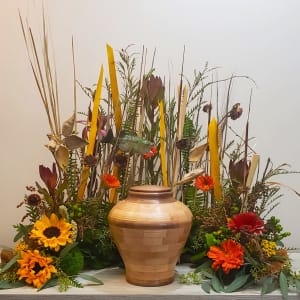 Shoreline Urn Surround Flower Bouquet