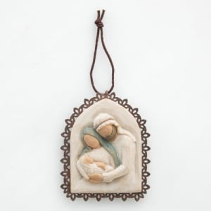 Willow Tree Holy Family Ornament Flower Bouquet