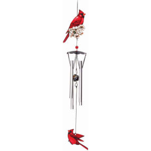 Cardinal Wind Chime Flower Bouquet