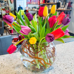 Tulip Vase Arrangement Flower Bouquet