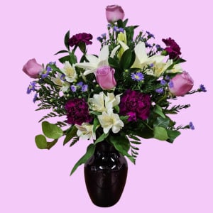 Passionate Purple Flower Bouquet