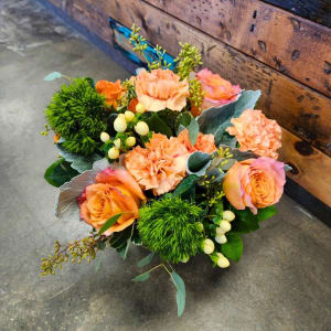 Apricot Bellini Flower Bouquet