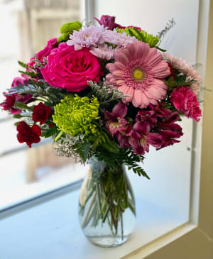 Valentine's Bright + Bold Flower Bouquet