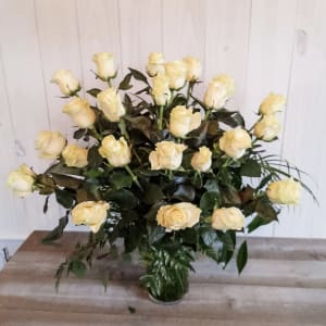 White Roses Flower Bouquet