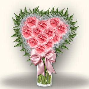 Blush Heart Arrangement Flower Bouquet