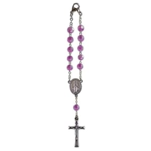 Car Rosary Beads Flower Bouquet