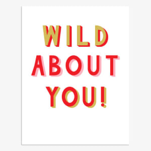 Wild About You Card Flower Bouquet