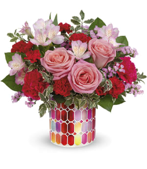 Teleflora's Charming Mosaic Bouquet Flower Bouquet