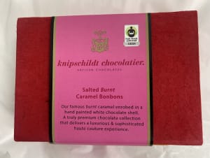 Knipschildt Chocolatier Six Piece Box of Salted Burnt Carmel Bonbons