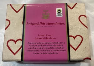 Knipschildt Chocolatier Six Piece Box of Salted Burnt Carmel Bonbons