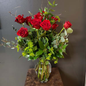 Long Stemmed Red Roses Flower Bouquet