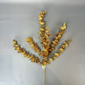 Eucalyptus Spray Gold 24" Glitter/Sequin Flower Bouquet