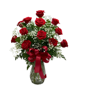 Dozen long stem Red Roses Flower Bouquet