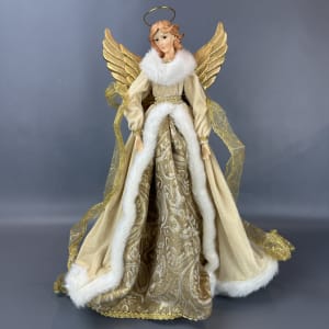 Gold Angel 18'' H Flower Bouquet