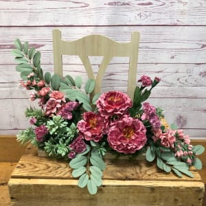 Dusty Mauve Silk (Artificial) Arrangement Flower Bouquet