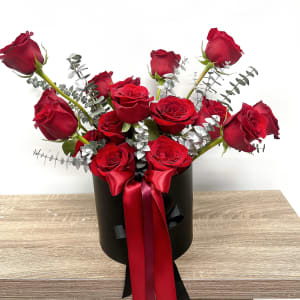 Red Rose Box By Elite Flower Bouquet