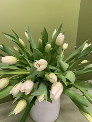 Tulips in Vase Flower Bouquet