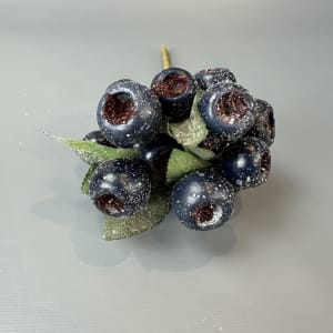 Blueberry Cmas Pick 12''L Flower Bouquet