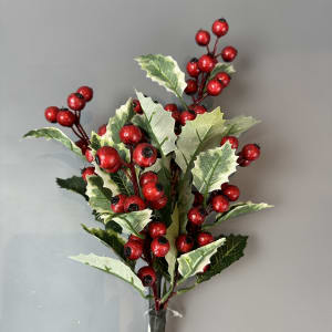 BERRY MIXED HOLLY SPRAY 19''L Flower Bouquet