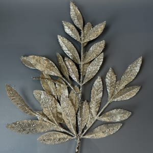 GLIT. SPARKLING BAY LEAF SPRAY 21''L Flower Bouquet