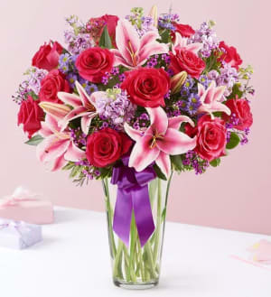 Straight From The Heart Flower Bouquet