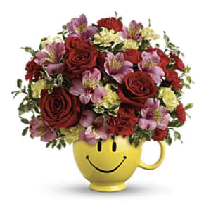 Cute Cup of Affection Flower Bouquet