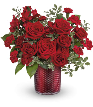 Teleflora's Radiant Crimson Bouquet Flower Bouquet