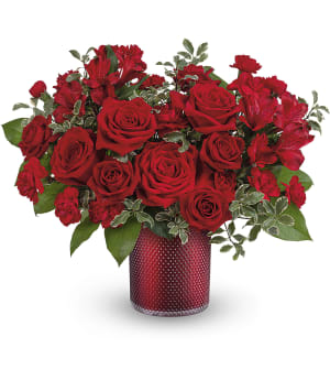 Teleflora's Radiant Crimson Bouquet Flower Bouquet