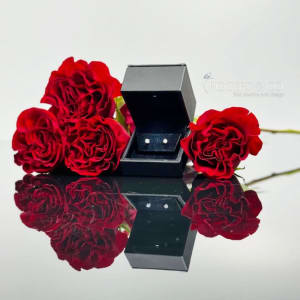 Diamond Earrings (Lab Grown) Flower Bouquet