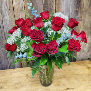 24 Long Stemmed Roses LSR24 Flower Bouquet