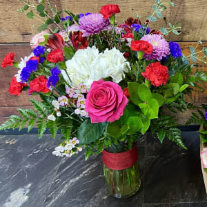 Valentine's Themed Designer's Choice Flower Bouquet