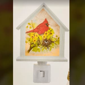 stony creek cardinal songbird night light Flower Bouquet