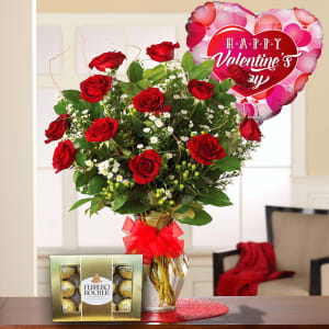 Valentines Love You Lots Flower Bouquet