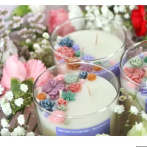 Clay House Candles Flower Bouquet