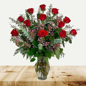 Ultimate Doz   RED ROSES Flower Bouquet