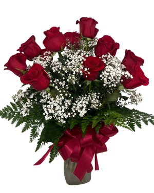 Classic Premium Dozen Roses Flower Bouquet