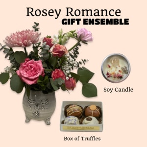 Rosey Romance Ensemble Flower Bouquet