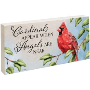 Cardinals Appear Marble Paver Flower Bouquet