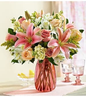 Sweet Baby Girl™ Arrangement in Pink Vase Flower Bouquet