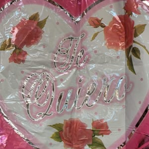 GABMVLG20 - 26" Te Quiero Ruffled Heart Balloon (Spanish)