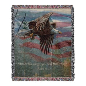 May Freedom Fly Forever Tapestry Throw Flower Bouquet