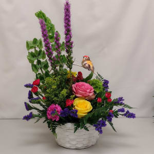 Springful Basket Flower Bouquet