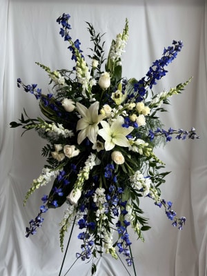 Ocean Deep Standing Spray Flower Bouquet