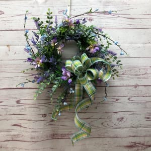 Spring Has Sprung Silk (Artificial) Wreath Flower Bouquet